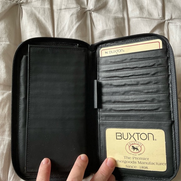 Buxton leather long organizer wallet - Picture 4 of 7